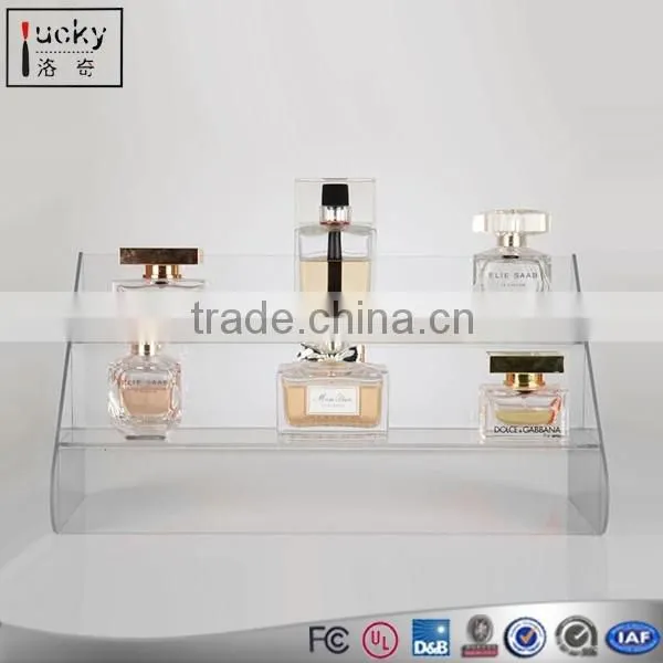 3 Tier Clear Acrylic Display Stand Rack Organizer Nail Polish Salon Wall Makeup Good Quality