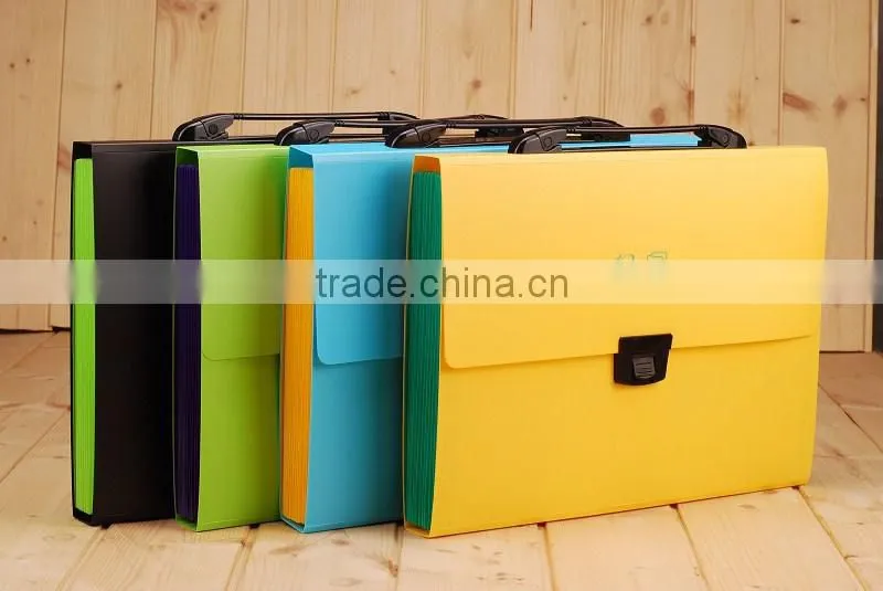 Colorful school expanding file folder, 13 pockets file folder