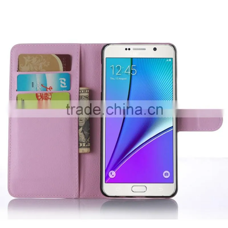 Wholesale Folio Stand Case for Samsung GALAXY A5 A510 PU Leather Flip Cover with Wallet