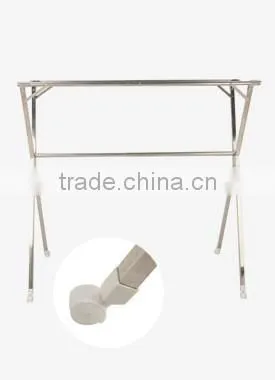 Vertical telescopic X type stainless steel clothes rack for hanging clothes