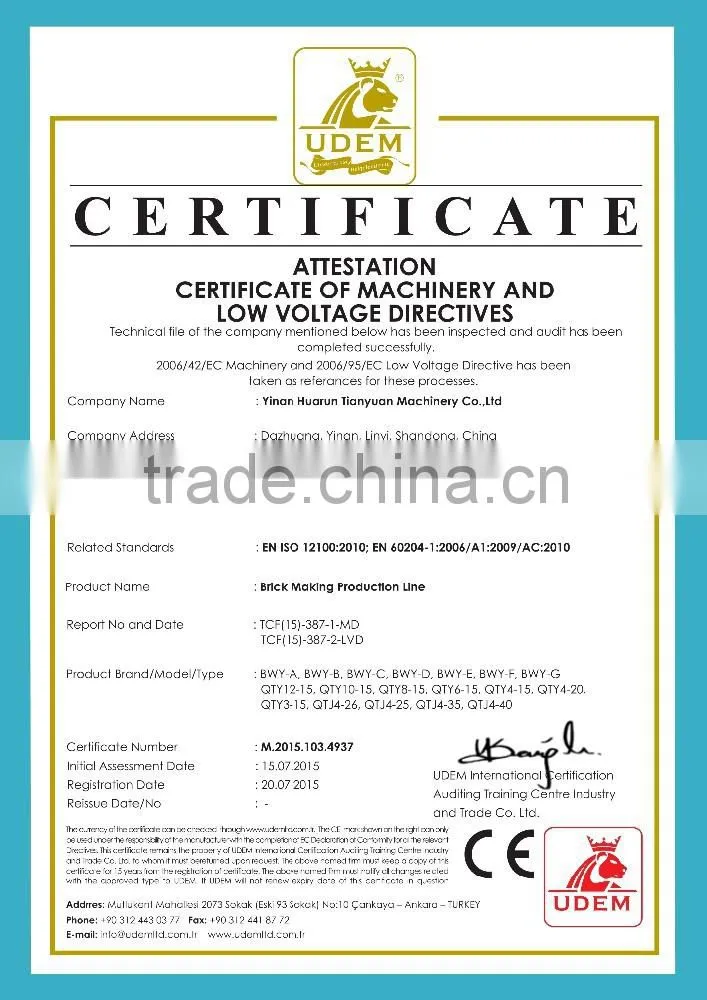 QT6-15 eps foam concrete block machine-Tianyuan brand