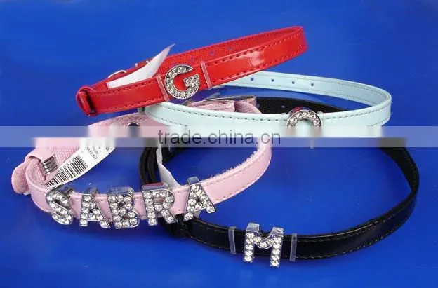 Spiked leather pet collar