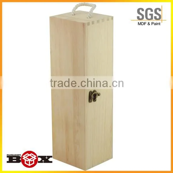 Pine Wood High Quality Gift Boxes For Wine Glasses