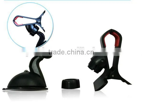 Hot selling mobile phone car holder, mini phone car holder with single clip