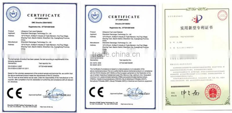 Analog voltage 1-5V 4-20mA RS232 or RS485 optional output and ultrasonic sensor theory ultrasonic fuel tank level detector