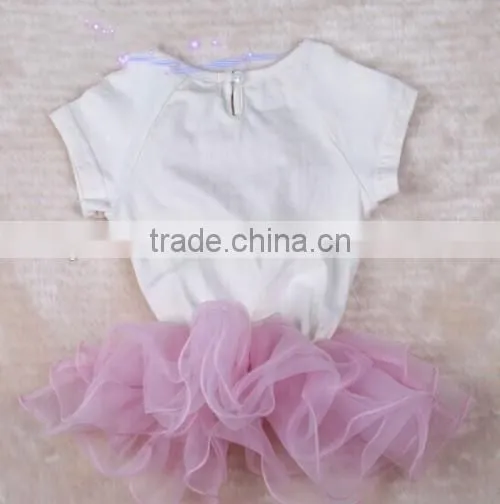 Factory Custom Hot Lace Sunshine Dress Girl Favorite Short Sleeve Casual Angel Dresses For Kids