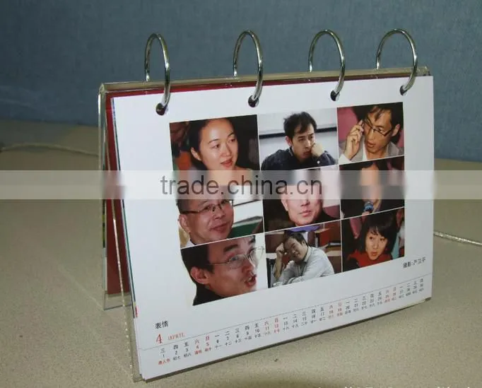 wholesale hot sale acrylic calendar 2016