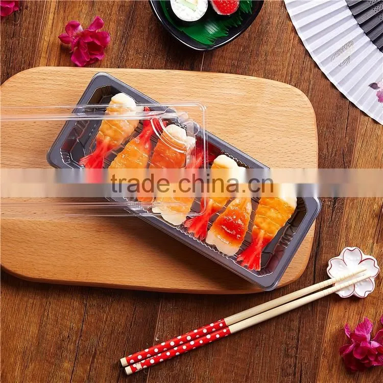 SM1-1102H Silvery Color Rectangle Food Tray for Sushi