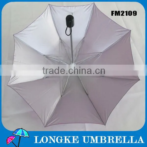 gift clear cute purple 2 fold manual open advertising umbrella for promotion/purple umbrella