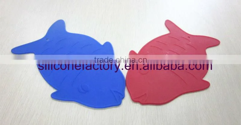 Animal silicone pad, fish shape heat resistant silicone mat
