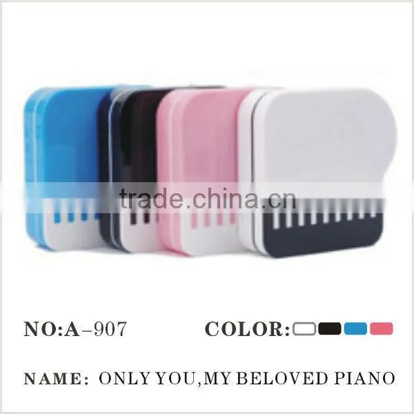 cute contact lens cases fashion piano lenses box