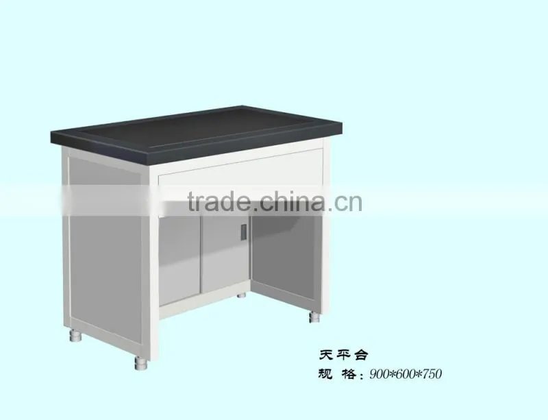 Clean Room Lab Furniture Design Marble Countertop Steel Laboratory Balance Table