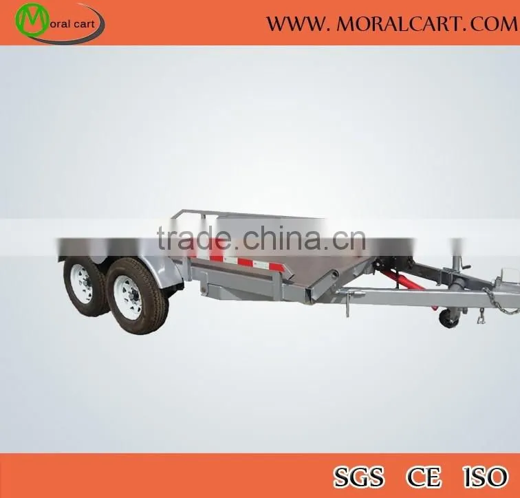 6x4 single axle box trailer