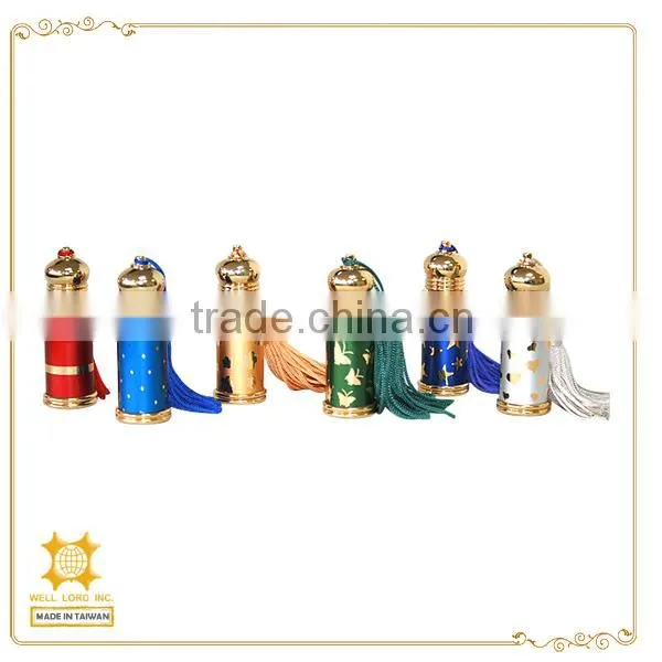 Fancy designer 5ml wedding gifts attar perfume oils aluminum bottles