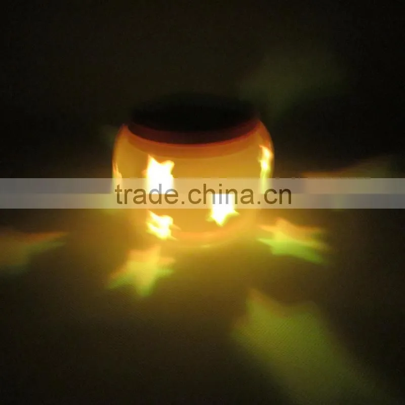 2015 New Style Ceramics Vat Shape Star Projector Solar Light