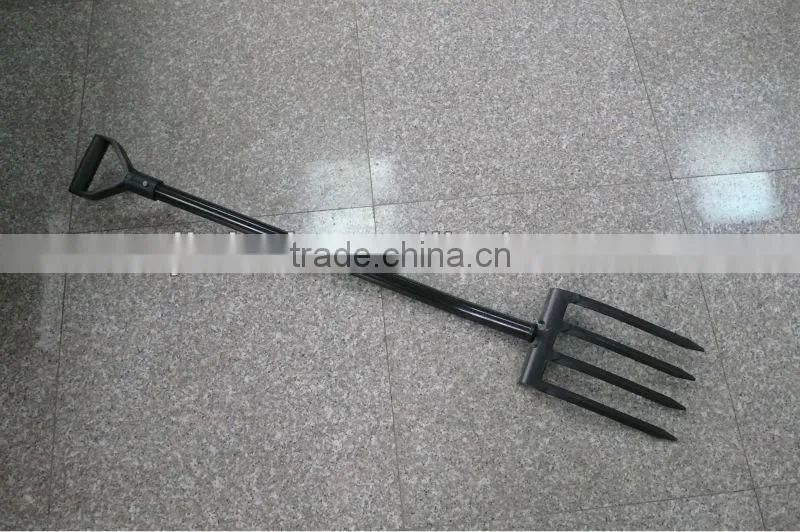Forged garden fork with steel handle F115DM