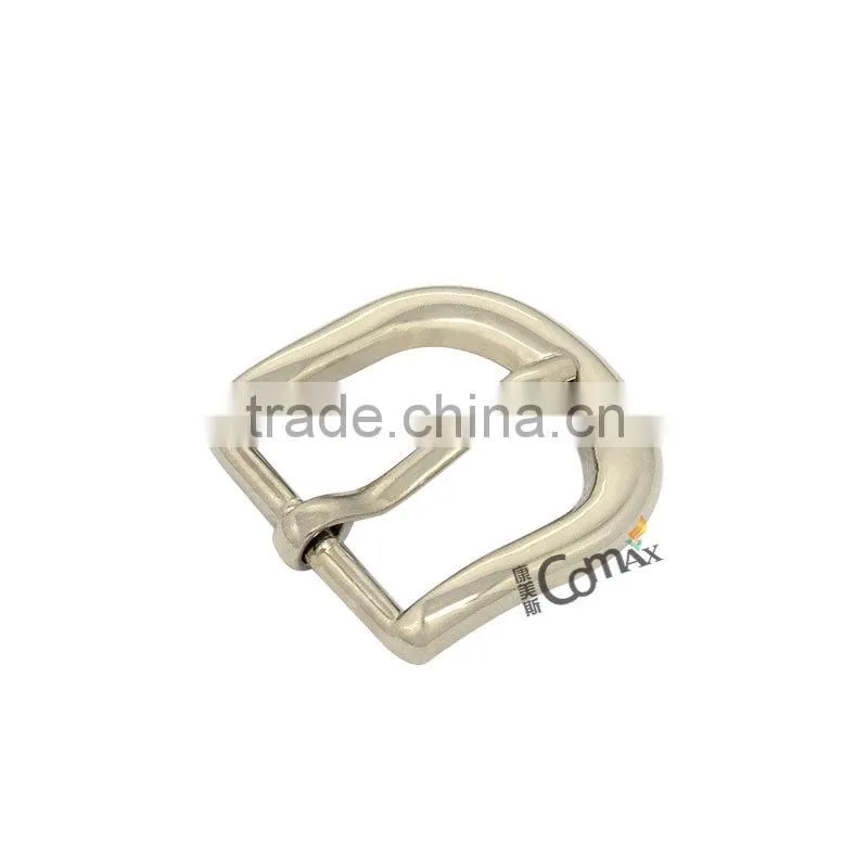 Zinc Alloy Shiny Silver Metal Pin Belt Buckle