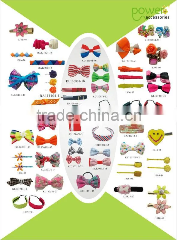 2014 hot sale girls elastic hair ties with button