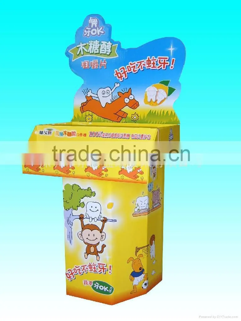 stationery cabinet/ cardboard floor stand display