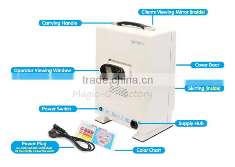 hair style video digital skin analysis system professional skin analyzer with OPT laser