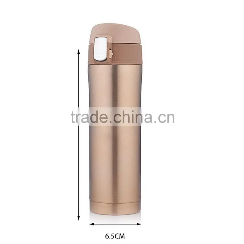 Double wall gold&black&white color stainless steel vacuum flask/Thermos flask/travel mug