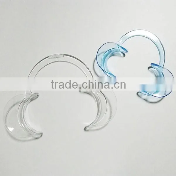 Clear medium small size adult mouth opener cheek retractor for dental care,family fun game