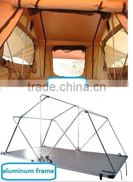 easy assemble set up solar car roof top tent