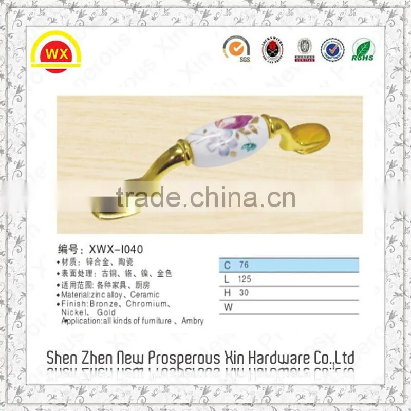 Wholesale high quality ceramic bedroom furniture handles