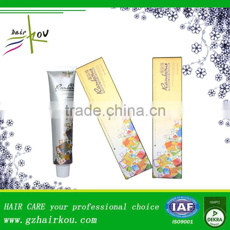 2016 Hot Sales Hair coloring cream/Ammonia free dyeing cream(OEM is Welcome)