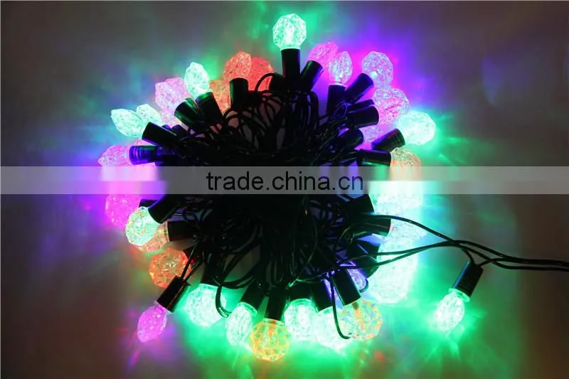 Chasing String Christmas Light with various Bulb Shapes