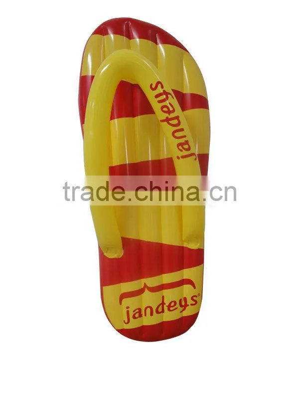 high quality inflatable flip flop lilo with custom logo,custom size,cusom color,OEM orders are welcome