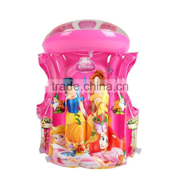 Inflatable pvc children swimming vest for kids.OEM orders are welcome.