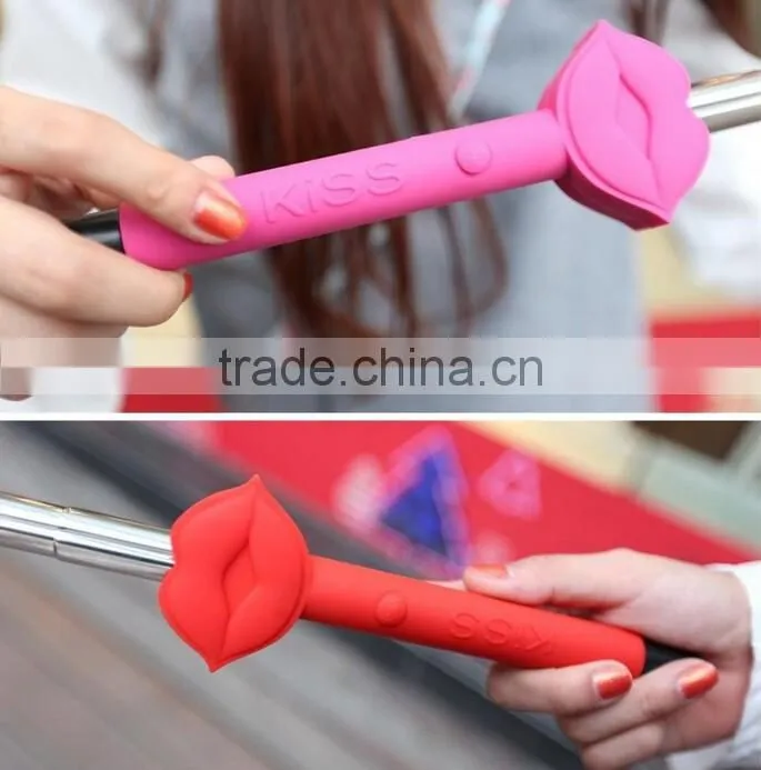 Lip Shaped Foldable Selfie Stick