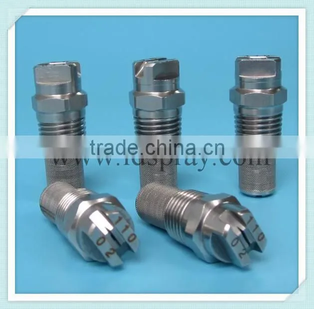 Stainless steel ss flat fan filter water spray nozzle
