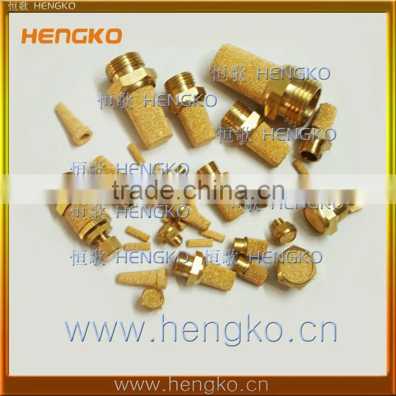 Sintered copper exhaust muffler