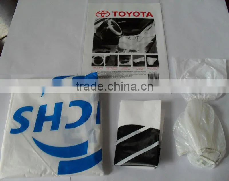 low price disposable ldpe plastic car seat cover for exported
