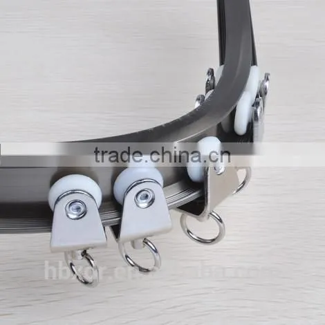 Hot sale high quality home decoration aluminum curving curtain rail