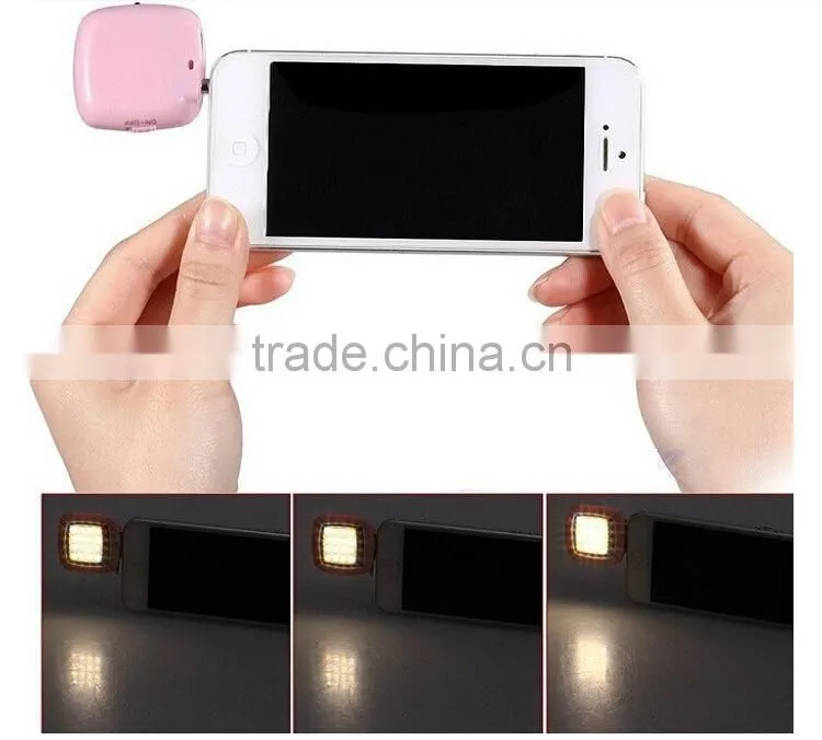 2015 Newest Wholesale portable 3.5mm Audio Jack Fill Light LED Flashlight for Mobile Phone