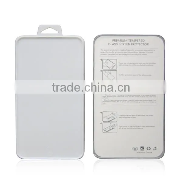 Customized Tempered Glass Plastic Packaging Simple box , screen guard package