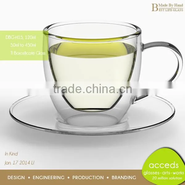 Custom Various Designed Hand-Made Coffee Double Wall Cup
