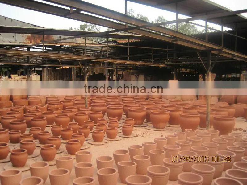 Terracotta pottery pot