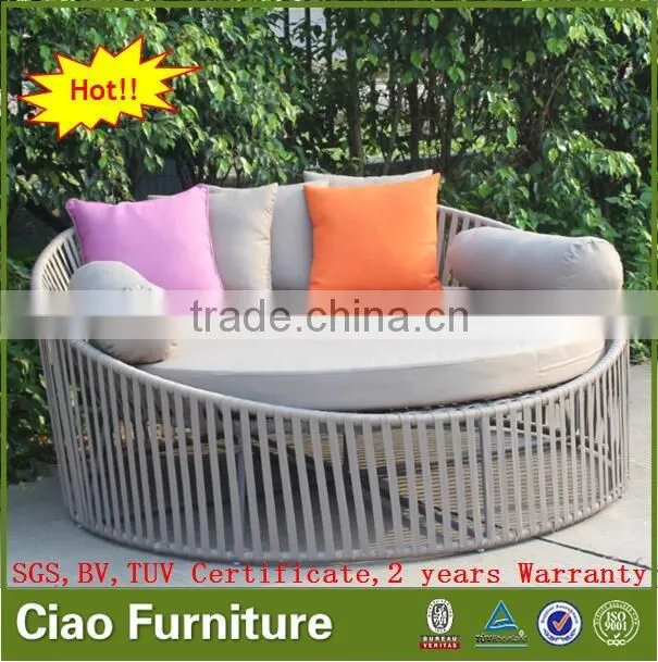 royal garden outdoor round bed luxury outdoor furniture