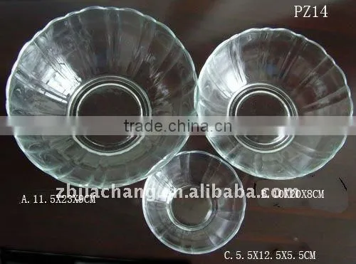 Crystal glass bowl