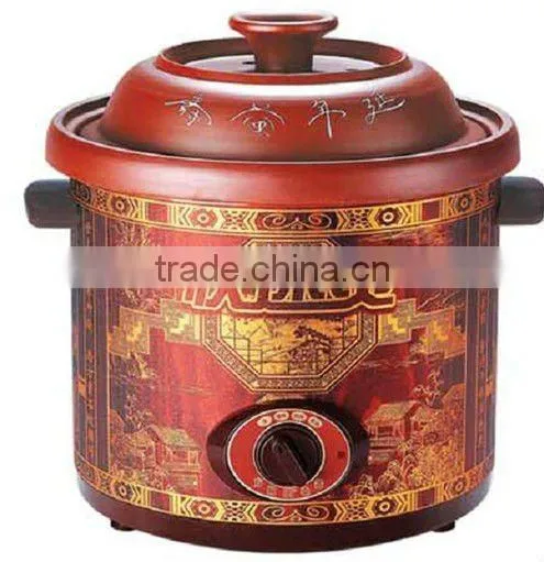 White Clay Ceramic Soup pot with electrity and Healthy certificate