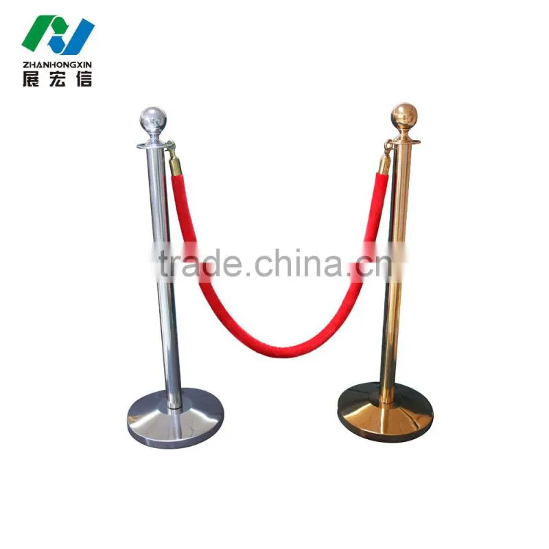 Widely Used post and rope barriers for hospital crowd control
