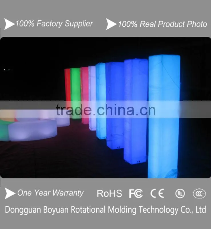 16 colors high led flashing wedding pedestal columns