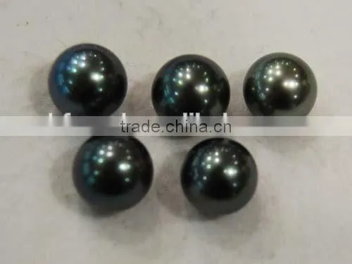 factory wholesale AAA 9.5-10mm black tahitian loose pearls