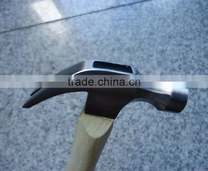 Drop forged Claw Hammer with wooden handle