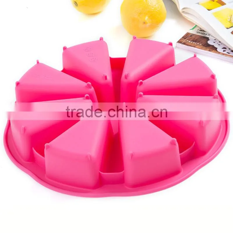 Large Round Silicone Cake Mould Slice Wheel Design Cake Tools