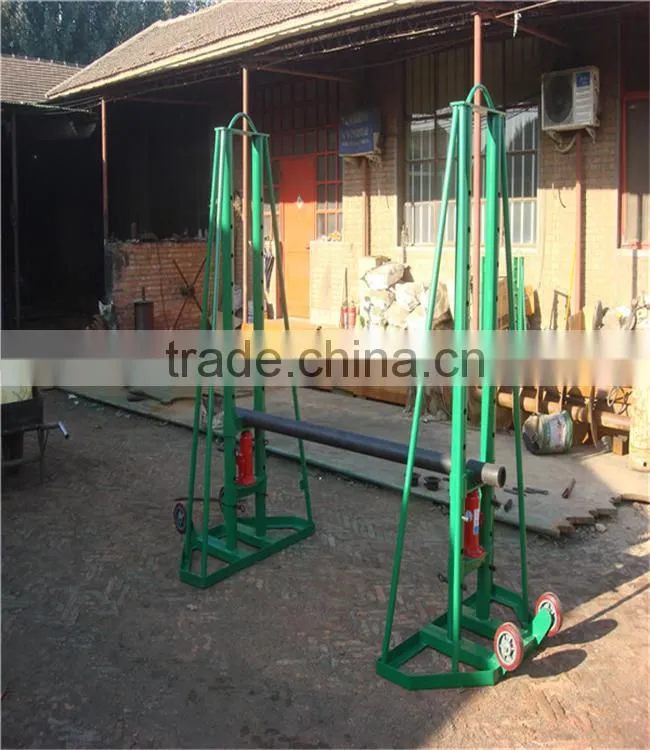 Hydraulic cable drum/jack stand